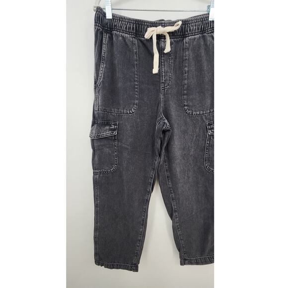 Gap Black Acid Wash Easy Jean Cargo Size‎ Medium - Picture 5 of 11